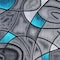 Flash Furniture Turquoise 6' x 9' Abstract Design Accent Area Rug ACD-RGTRZ860-69-TQ-GG - alternate 2
